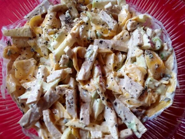 Rezept: Fleischsalat mit Kürbis Fleischsalat mit Kürbis - Rezept