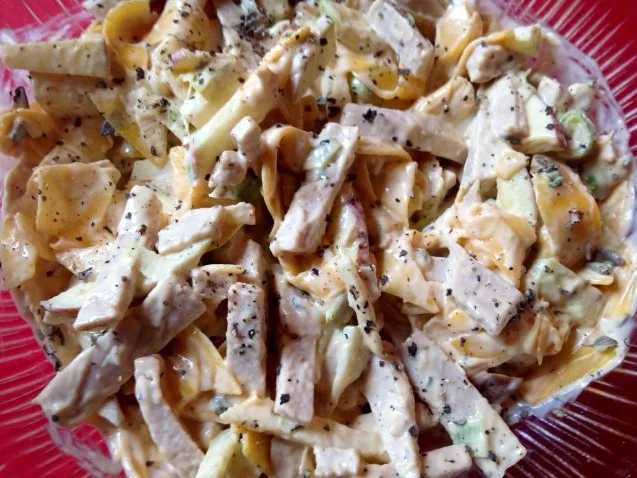 Rezept: Fleischsalat mit Kürbis Bild Nr. 3 Fleischsalat mit Kürbis - Rezept - Bild Nr. 3