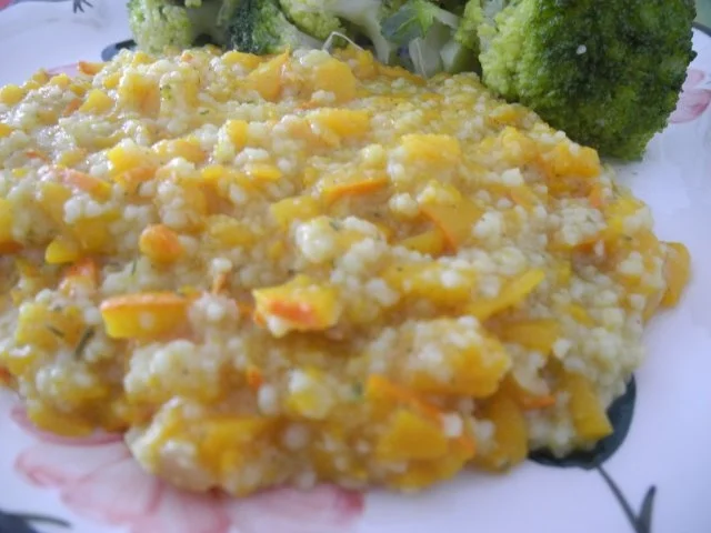 Kürbis - Gerstengrütze mit Brokkoli - Rezept - Bild Nr. 2