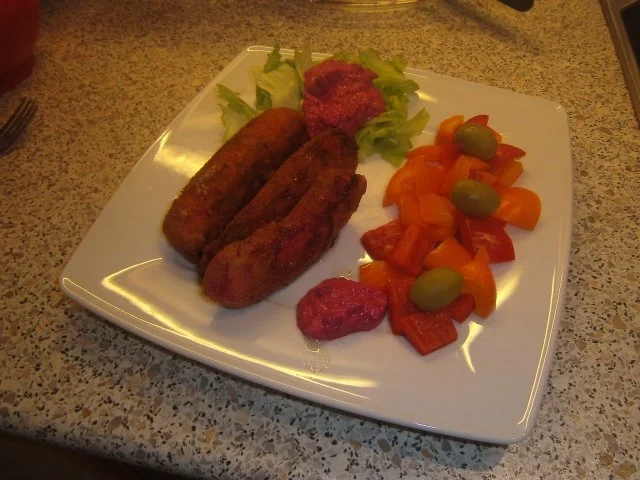 rote Streifen vom Riesenkalmar, eingelegt, paniert und fritiert - Rezept - Bild Nr. 9