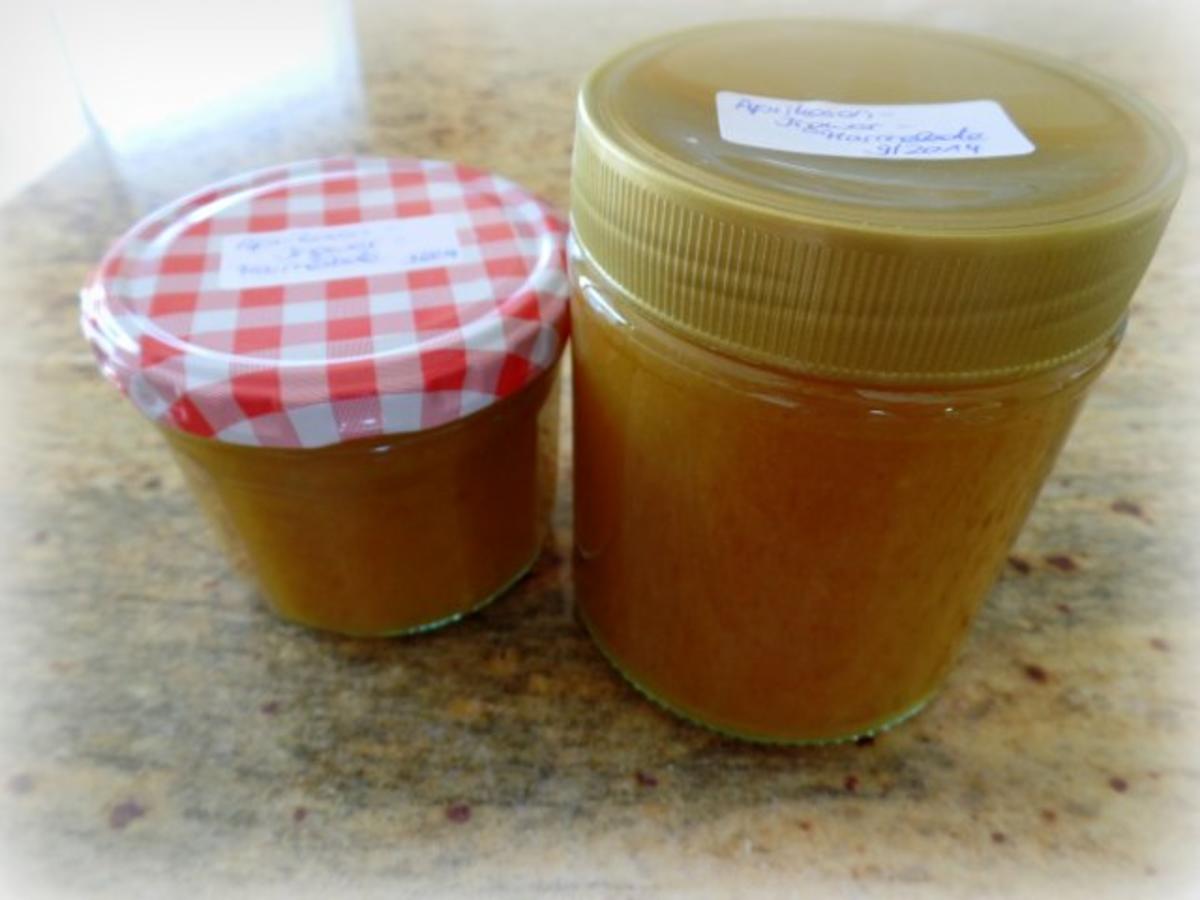 Aprikosen-Ingwer-Marmelade; Zubereitung mit oder ohne Thermomix möglich - Rezept