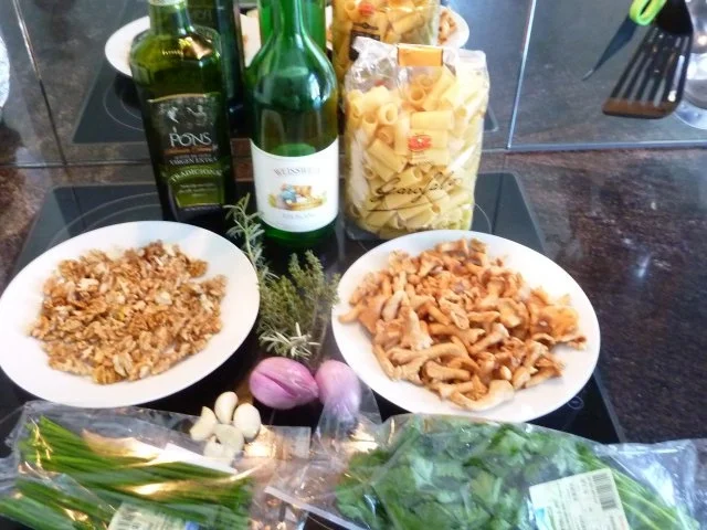 Rigatoni mit Pilzen und Walnüsse - Rezept - Bild Nr. 2