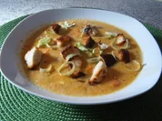Obazda-Porree-Suppe - Rezept