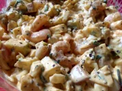 Eiersalat mit Garnelen - Rezept