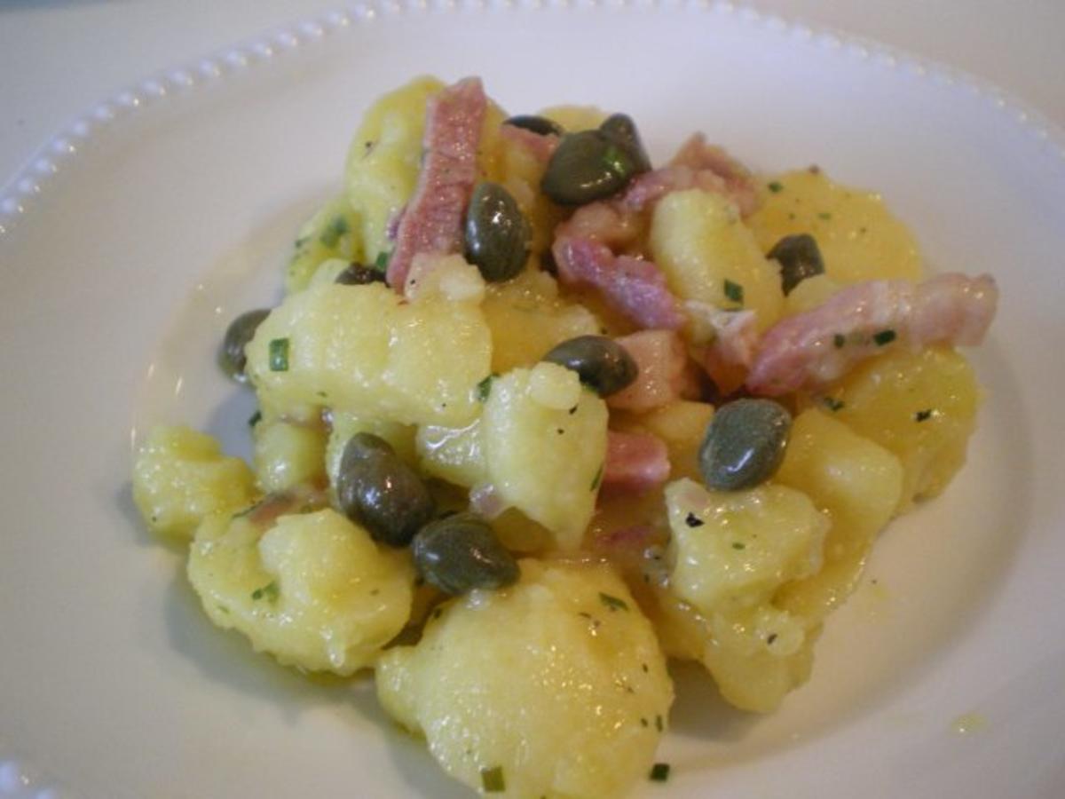 Kartoffel  - Speck - Kapern - Salat - Rezept