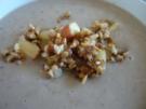 Maronen Cremesüppchen, exotisch angehaucht mit Apfel-Nuss Topping - Rezept