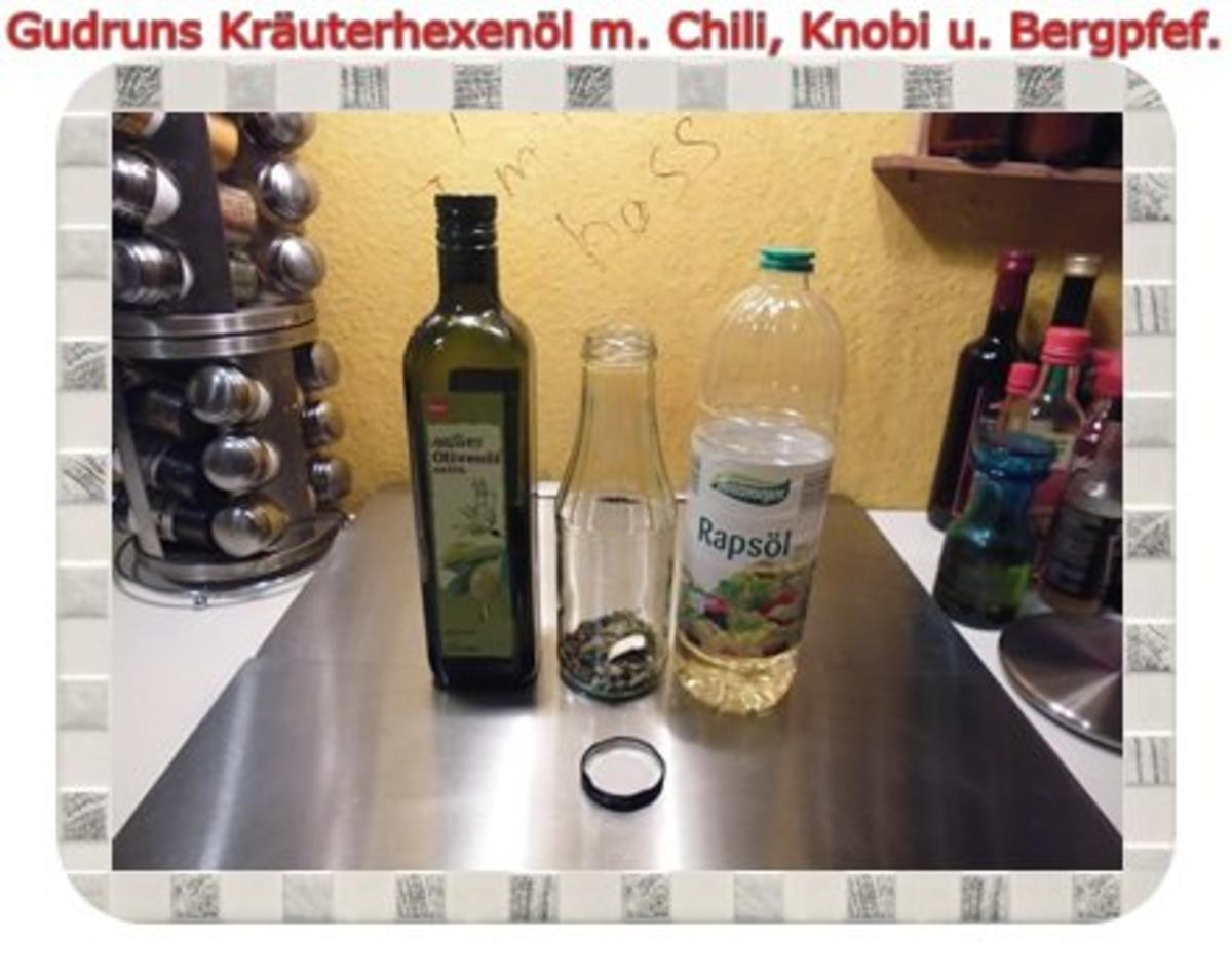 Öl: Kräuterhexenöl II mit Knobi, Chili und Tasmanischen Bergpfeffer - Rezept - Bild Nr. 3