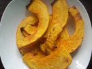 Rezept: Gebackene Kürbispalten Gebackene Kürbispalten - Rezept