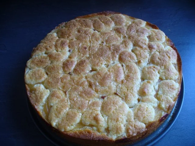 Apfelmuskuchen mit Fleckeldecke - Rezept