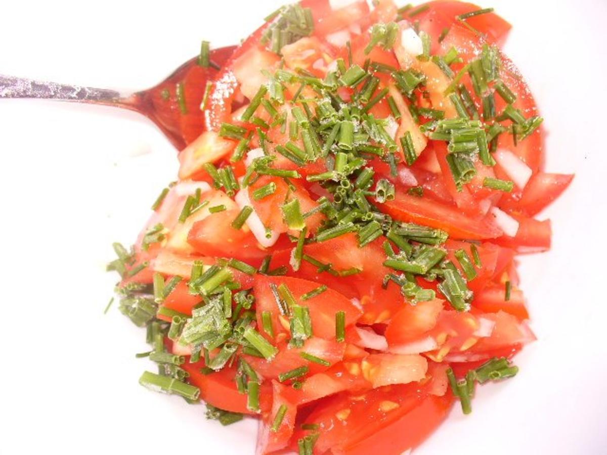 Zucchini-Möhren-puffer mit Tomatensalat - Rezept - Bild Nr. 8