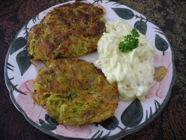 Rezept: Dreierlei - Rösti mit Budwig - Quark Dreierlei - Rösti mit Budwig - Quark - Rezept