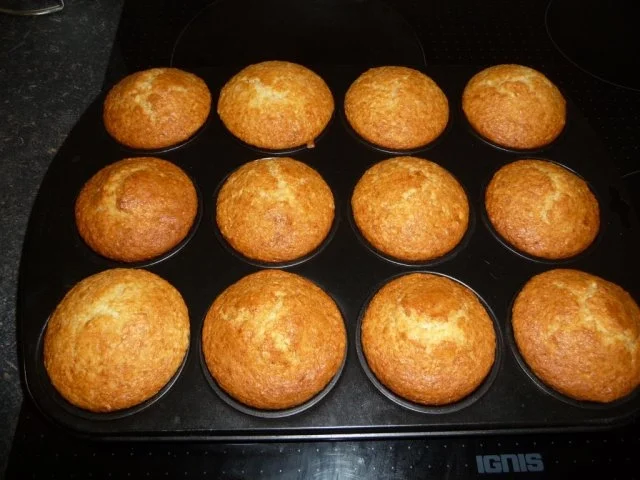 Marzipan Kokos Muffins - Rezept