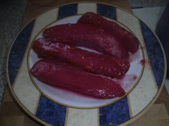 Gekochtes rotes Tintenfischfilet - Rezept - Bild Nr. 3