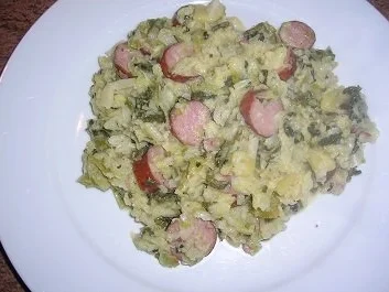 Wirsing untereinander - Schavu (ein kölscher Ausdruck für dieses leckere Gericht) - Rezept