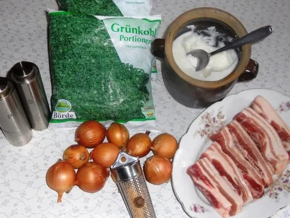 "Oma - Friede`s" Braunkohl mit kleinen gebratenen Kartoffeln (Rezpt um 1948) - Rezept - Bild Nr. 2