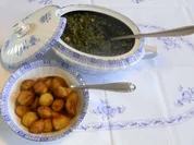 "Oma - Friede`s" Braunkohl mit kleinen gebratenen Kartoffeln (Rezpt um 1948) - Rezept