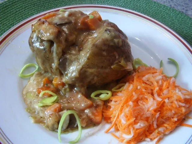 Backkartoffeln mit Rahmsoße - Rezept