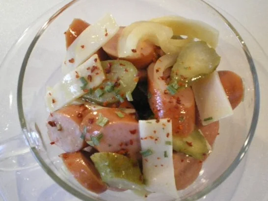 Puten Wienerle Wurst Käse Salat - Rezept - Bild Nr. 6