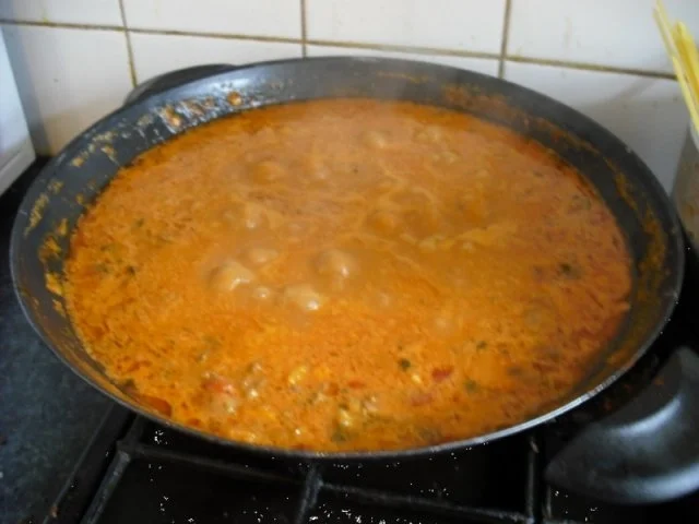 Spaghetti mit asiatischer Bolognese und gemischten Salat - Rezept - Bild Nr. 13