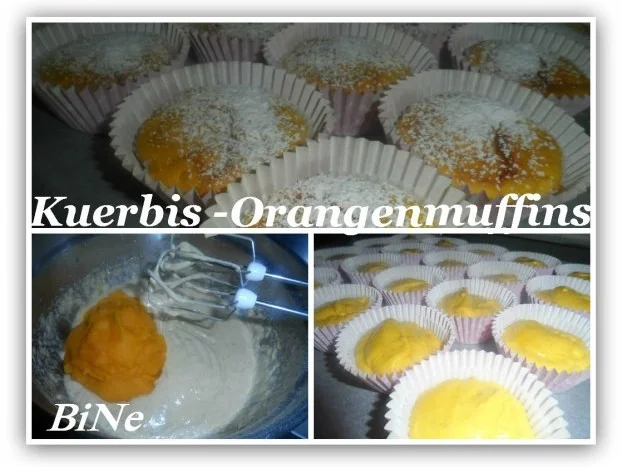 Rezept: BiNe` S KUERBIS - ORANGENMUFFINS BiNe` S KUERBIS - ORANGENMUFFINS - Rezept