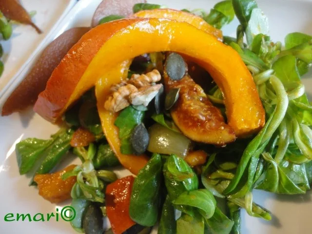 eleganter Herbst Salat mit Kürbis - Rezept - Bild Nr. 13