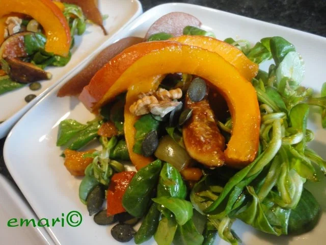 eleganter Herbst Salat mit Kürbis - Rezept - Bild Nr. 14