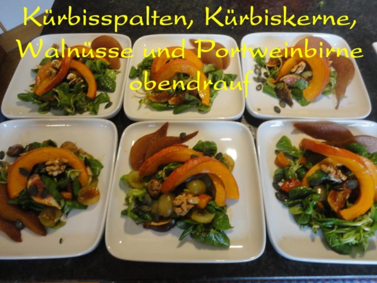 eleganter Herbst Salat mit Kürbis - Rezept - Bild Nr. 12