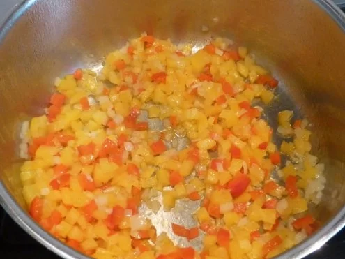 Ibericokotelett mit Vanille-Chicoree und Paprikarisotto - Rezept - Bild Nr. 2