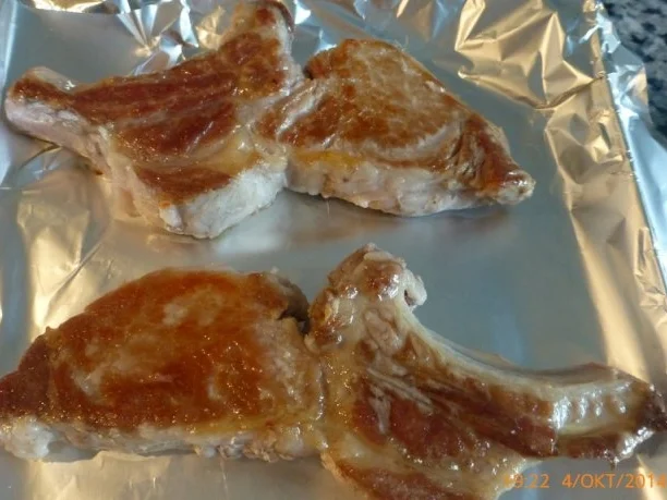 Ibericokotelett mit Vanille-Chicoree und Paprikarisotto - Rezept - Bild Nr. 3