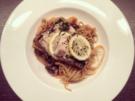 Lachsfilet auf Spaghetti - Rezept
