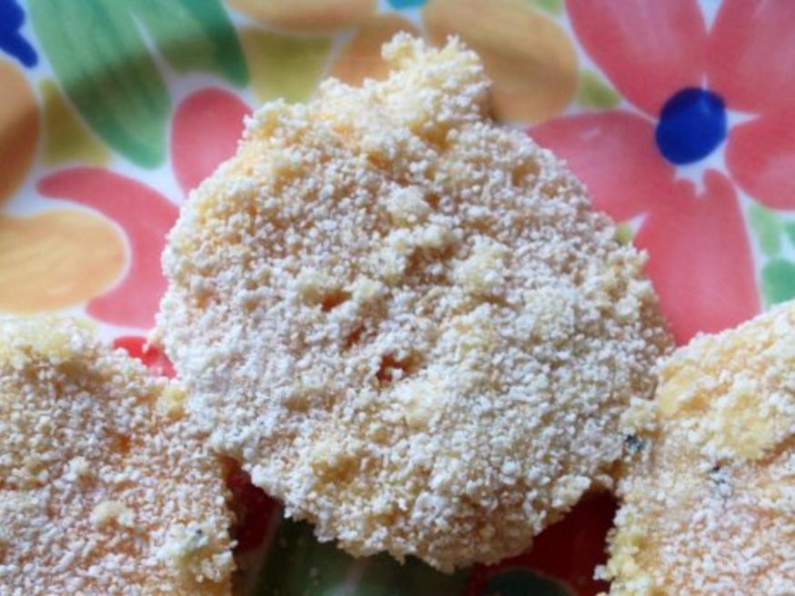 Kürbisschnitzel mit Äpfeln und Zwiebeln - einfach - 115 kcal/100g