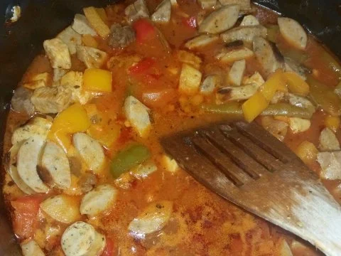 Rezept: Fleisch: Fleisch - Würstchen - Gulasch Pikant Bild Nr. 12 Fleisch: Fleisch - Würstchen - Gulasch Pikant - Rezept - Bild Nr. 12