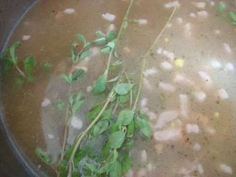 Gänsesuppe mit weißen Bohnen - Rezept - Bild Nr. 7