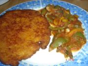 Schnitzel mit Paprikagemüse - Rezept