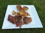 Seeteufel in Parmaschinken und gefüllte Altländer Gnocchi - Rezept