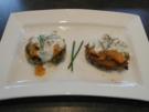 Kartoffel-Zucchini-Rösti mit Lachstatar und Crème Fraîche - Rezept