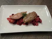 Rezept: Gerรคucherte Wachtelbrust auf Rote Bete Kartoffelsalat Gerรคucherte Wachtelbrust auf Rote Bete Kartoffelsalat - Rezept