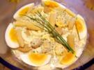 Eiersalat mit Spargel und Pilzen - Rezept