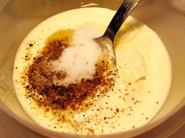 Rezept: Eiersalat mit Spargel und Pilzen Bild Nr. 3 Eiersalat mit Spargel und Pilzen - Rezept - Bild Nr. 3