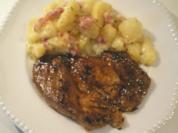 Chinesisches Schweine-Nacken Steak mit Soja-Soße mariniert - Rezept