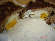 Schottische Eier mit Kräuterdip - Rezept