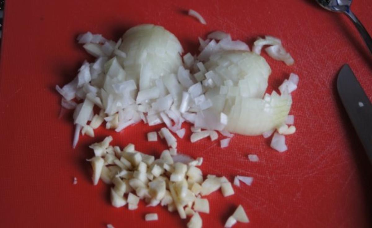 Stielkotelett mit Erbsenpüree und Kartoffelstampf - Rezept - Bild Nr. 7