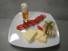 Amaretto-Parfait, Erdbeereis, Erdbeercarpaccio mit Soße und heißer Amaretto mit Sahne - Rezept