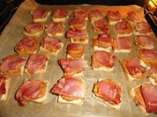 SCHINKEN - FRISCHKÄSE -HÄPPCHEN gebacken - Rezept