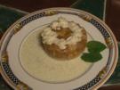 Apfelweintorte mit Vanillesoße - Rezept