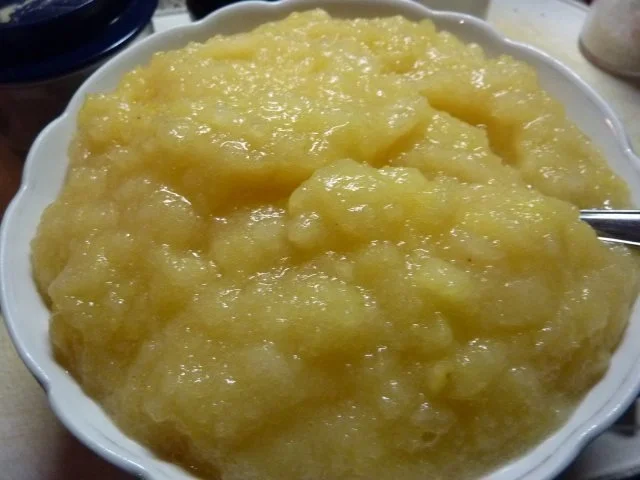 Fl: Schwein: Grützwurst mit Kartoffelstampf und Apfelmus - Rezept - Bild Nr. 3