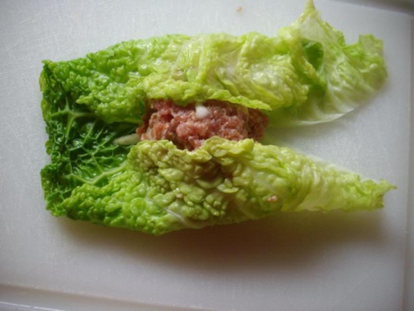 Wirsingrouladen mit rahmwirsing und salzkartoffeln - einfach - von ...