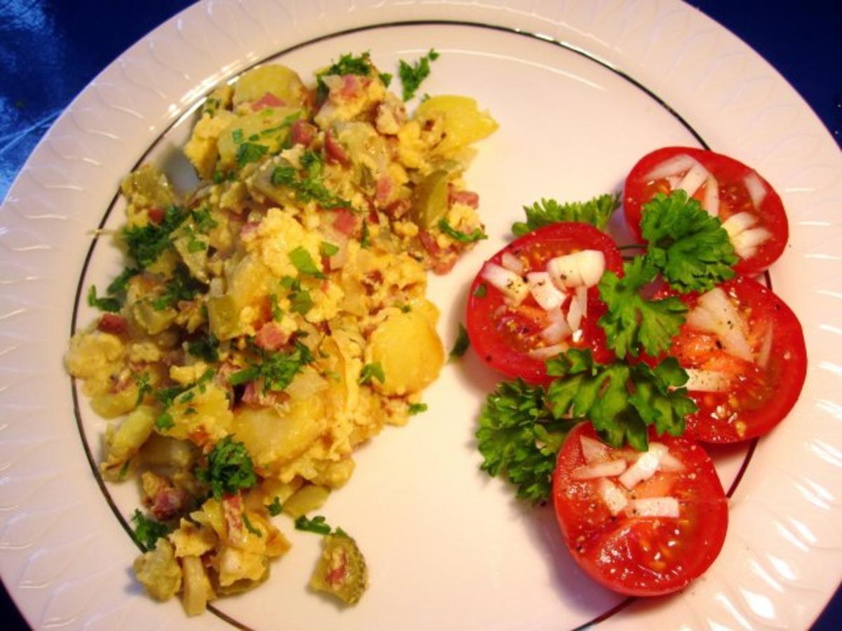 Bilder für Bauernfrühstück mit Schinkenkrakauer - Rezept