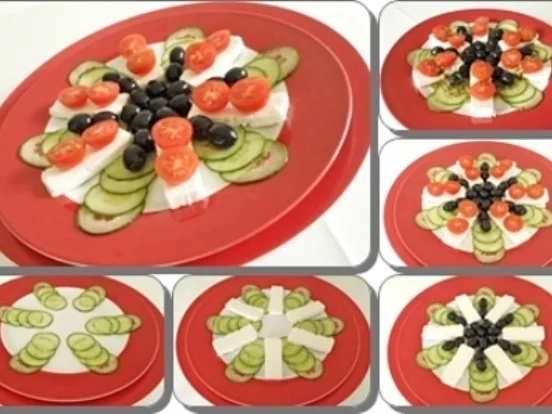 Schafskäse Salat nappiert mit leckerem Lavendel Dressing - Rezept - Bild Nr. 3