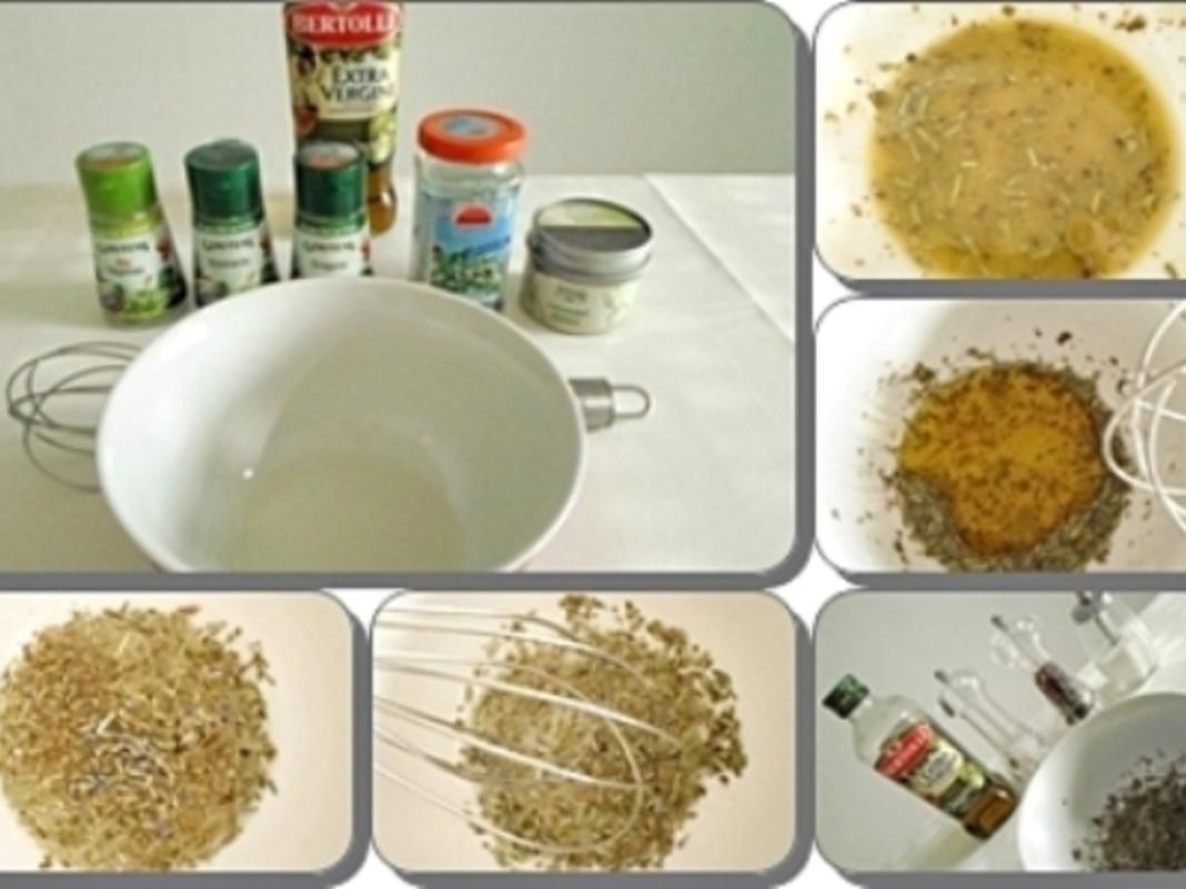 Schafskäse Salat nappiert mit leckerem Lavendel Dressing - einfach ...